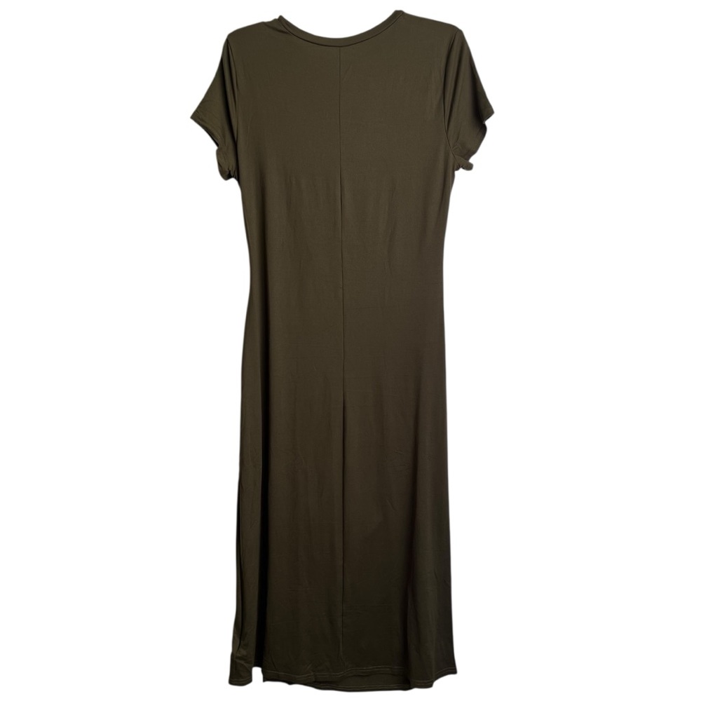 Cupshe Green Ruched Sheath Maxi XL Dress NWT - Picture 2 of 10